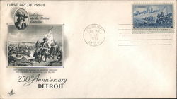 250th Anniversary Detroit First Day Cover