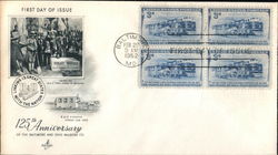 125th Anniversary of the Baltimore and Ohio Railroad Company First Day Cover