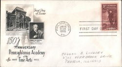 150th Anniversary Pennsylvania Academy of the Fine Arts First Day Cover