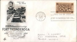 200th Anniversary Fort Ticonderoga - Key to a Continent 1755-1955 First Day Cover