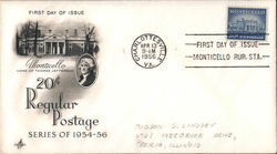 20c Regular Postage Series of 1954-56 First Day Cover