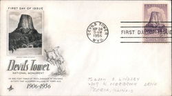 Devil's Tower National Monument 1906-1956 First Day Cover