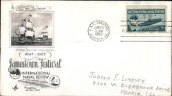 Jamestown Festival, International Naval Review First Day Cover
