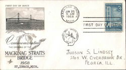 Commemorating the opening of the Mackinac Straits Bridge First Day Cover
