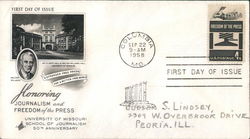Honoring Journalism and Freedom of the Press First Day Cover