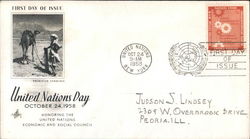 United Nations Day October 24, 1958 First Day Cover