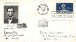 Lincoln Sesquicentennial Series 1809-1959 First Day Cover