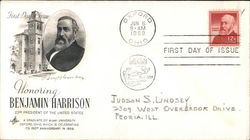 Honoring Benjamin Harrison, 23rd President of the United States First Day Cover