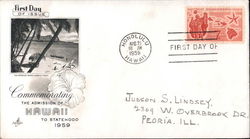 Commemorating the Admission of Hawaii to Statehood 1959 First Day Cover