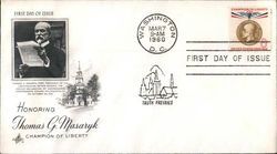 Honoring Thomas G. Masaryk: Champion of Liberty First Day Cover