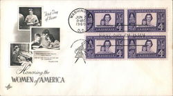 Honoring the Women of America Block of Stamps First Day Cover