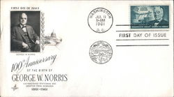 100th Anniversary of the Birth of George W. Norris First Day Cover