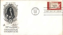 300th Aniversary Carolina Charter First Day Cover