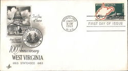 100th Anniversary, West Virginia, 1863-1963 First Day Cover