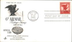 6¢ Airmail Postage Stamp Series of 1963 First Day Cover