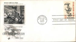 100th Anniversary of City Mail Delivery First Day Cover