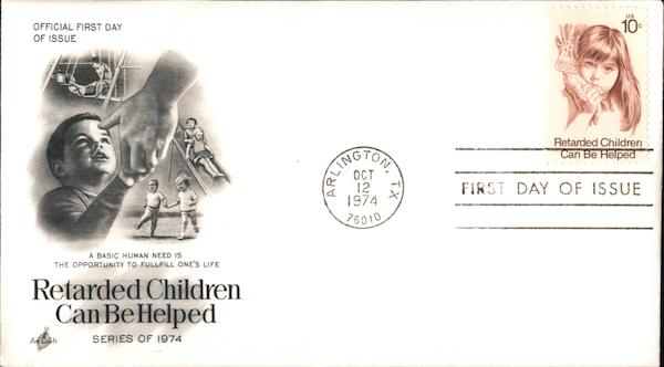 Retarded Children Can Be Helped Series of 1974 First Day Covers