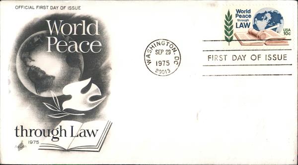 World Peace through Law First Day Covers