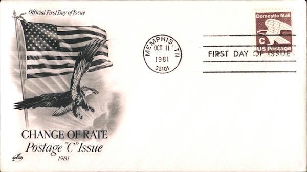 Change of Rate Postage C Issue First Day Covers