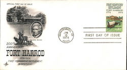 100th Anniversary Fort Harrod 1774-1974 First Permanent Settlement in Kentucky First Day Covers First Day Cover First Day Cover First Day Cover