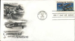 50th Anniversary of Commercial Aviation 1926-1976 First Day Cover