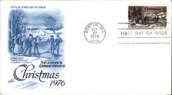 Season's Greetings - Christmas 1976 First Day Cover