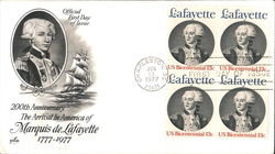 200th Anniversary The Arrival in America of Marquis de Lafayette 200th Anniversary The Arrival in America of Marquis de Lafayette