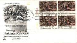 Honoring Herkimer at Oriskany - American Revolution Bicentennial 1777-1977 Block of Stamps Honoring Herkimer at Oriskany - American Revolution Bicentennial 1777-1977 Block of Stamps