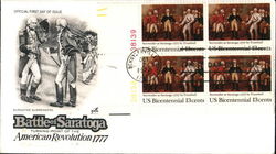 Battle of Saratoga Block of Stamps Battle of Saratoga Block of Stamps