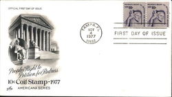 Peoples' Right to Petition for Redress - 10¢ Coil Stamp 1977 - Americana Series Peoples' Right to Petition for Redress - 10¢ Coil Stamp 1977 - Americana Series