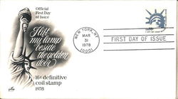 I Lift My Lamp Beside the Golden Door 16c definitive coil stamp 1978 I Lift My Lamp Beside the Golden Door 16c definitive coil stamp 1978