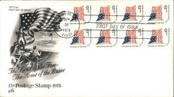 The Land of the Free - The Home of the Brave Block of Stamps The Land of the Free - The Home of the Brave Block of Stamps