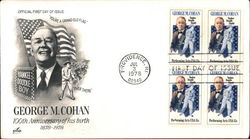 George M. Cohan 100th Anniversary of His Birth 1878-1978 Block of Stamps George M. Cohan 100th Anniversary of His Birth 1878-1978 Block of Stamps