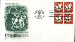 Season's Greetings - Christmas 1978 Block of Stamps Season's Greetings - Christmas 1978 Block of Stamps