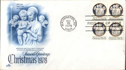 Christmas 1978 Block of Stamps Christmas 1978 Block of Stamps