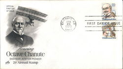 Honoring Octave Chanute Engineer, Aviation Pioneer 21¢ Airmail Stamp Block of Stamps Honoring Octave Chanute Engineer, Aviation Pioneer 21¢ Airmail Stamp Block of Stamps