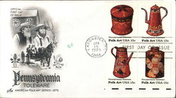 Pennsylvania Toleware - American Folk Art Series 1979 Block of Stamps Pennsylvania Toleware - American Folk Art Series 1979 Block of Stamps