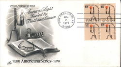 America's Light Fueled by Truth and Reason Block of Stamps America's Light Fueled by Truth and Reason Block of Stamps