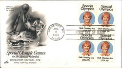 Special Olympic Games for the Mentally Retarded Brockport, New York 1979 Block of Stamps Special Olympic Games for the Mentally Retarded Brockport, New York 1979 Block of Stamps