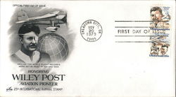 Honoring Wiley Post - Aviation Pioneer - 25¢ International Airmail Stamp Block of Stamps Honoring Wiley Post - Aviation Pioneer - 25¢ International Airmail Stamp Block of Stamps