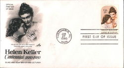 Helen Keller Centennial 1880-1980 First Day Cover