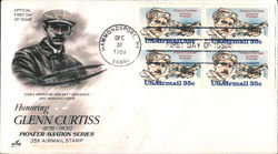 Honoring Glenn Curtiss Block of Stamps Honoring Glenn Curtiss Block of Stamps