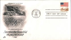 America the Beautiful Flag Stamp 1981 America the Beautiful Flag Stamp 1981