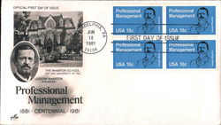 Professional Management 1881 - Centennial - 1981 First Day Cover