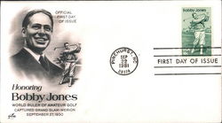 Honoring Bobby Jones World Ruler of Amateur Golf First Day Covers First Day Cover First Day Cover First Day Cover