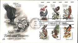 State Birds and Flowers Postage Stamps - 1982 Block of Stamps First Day Covers First Day Cover First Day Cover First Day Cover