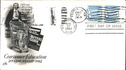 Consumer Education 20 cent coilstamp-1982 First Day Cover