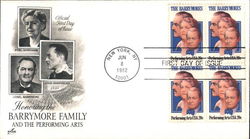 Honoring the Barrymore Family and the Performing Arts Block of Stamps Honoring the Barrymore Family and the Performing Arts Block of Stamps