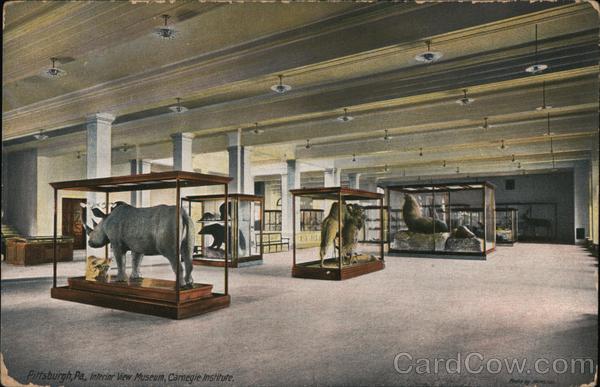 Interior View Museum, Carnegie Institute Pittsburgh Pennsylvania