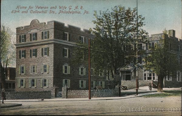 Home for Veteran and Wife G.A.R., 63rd and Callowhill Sts. Philadelphia Pennsylvania